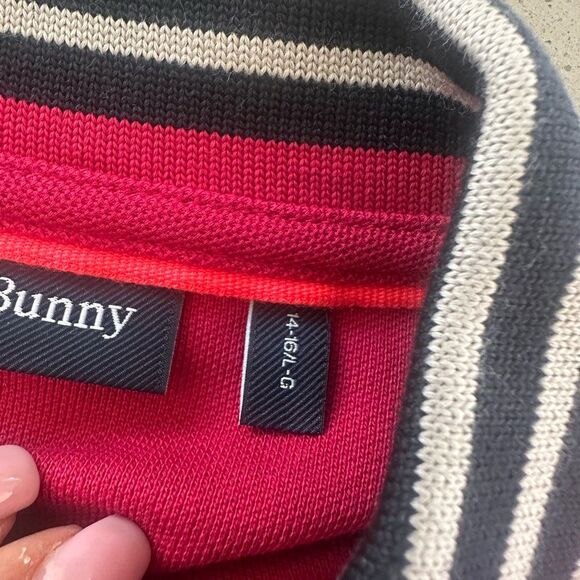 Brand New With Tag! Psycho Bunny Kids Walter Pique Red Polo Short Sleeve Large - Picture 5 of 5